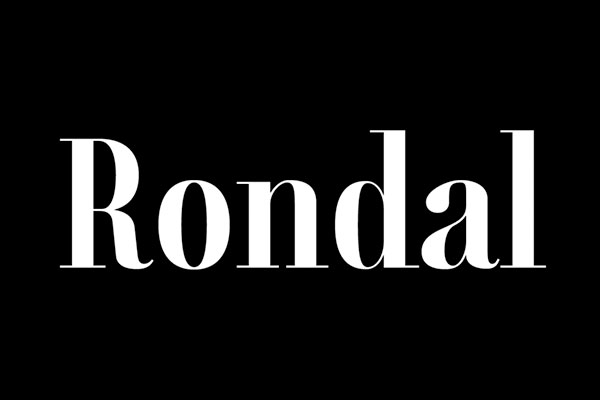 [Rondal]，刚劲有力的印刷体 免费商用下载