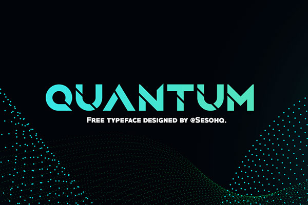 [QUANTUM] 科技感十足英文字体 费商用下载