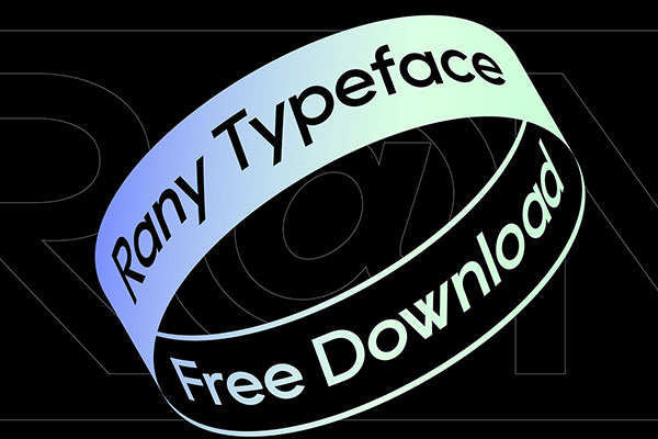 【Rany】英文字体，现代且气质独特的字形设计免费商用下载