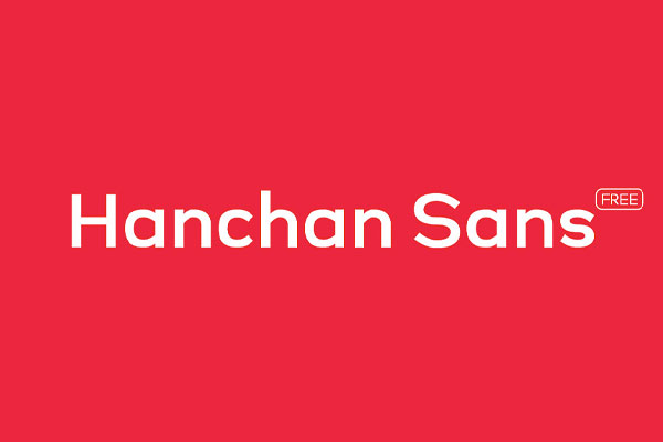 【Hanchan Sans】英文字体，字体的字型饱满有力，结构稳重大气免费商用下载